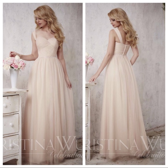 Christina Wu Dresses & Skirts - Christina Wu Blush Tulle A-Line Gown with Sweetheart Bodice *WISTERIA*